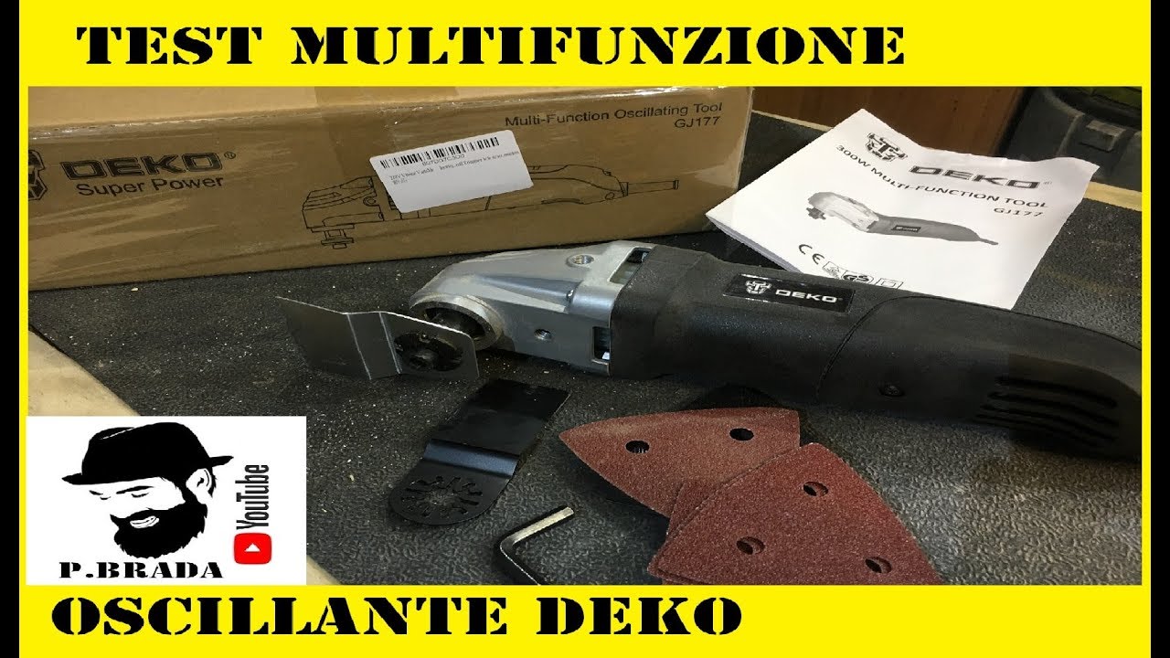 Utensile Multifunzione Oscillante Elettrico 300 W 23 Lame accessori Taglio  Ingco