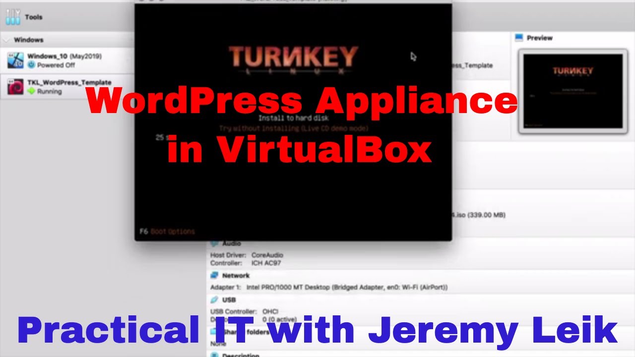 turnkey linux wordpress appliance in virtualbox virtualbox wordpress turnkeylinux linux wordpress blog categories