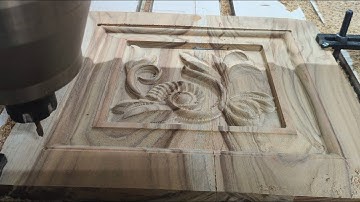 CNC Router Carving a Detailed Wood Door Panel | Time-Lapse Woodworking