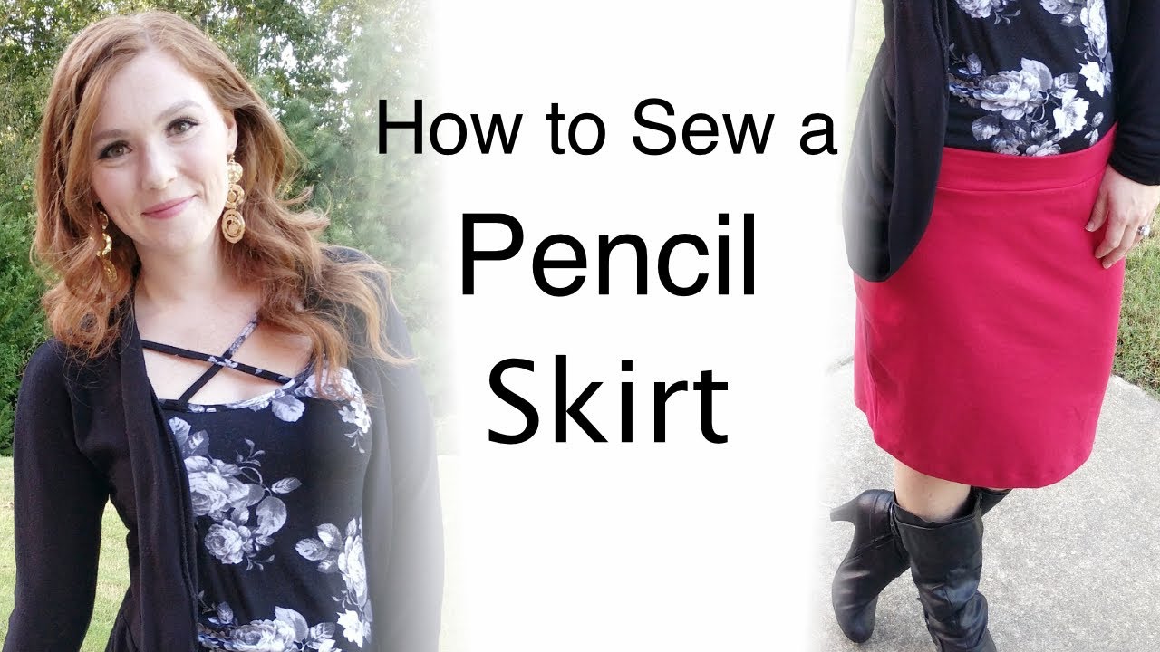 How to Sew a Pencil Skirt for Beginners (Free Pattern) - Tutorial 