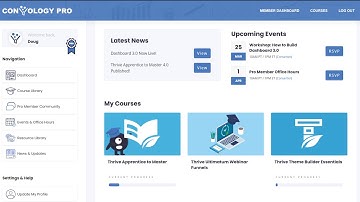 Learn how to build my Thrive Apprentice Member Dashboard (v3.0)