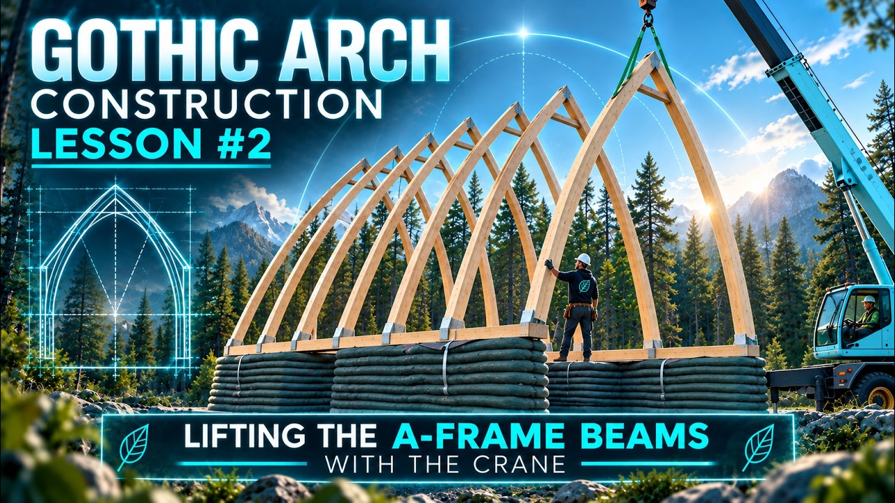 Gothic Arch Lesson #2 - Lifting with a Crane