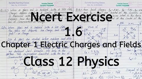 Ncert Exercise 1.6, Chapter 1, Electric Charges and Fields, Class 12 Physics