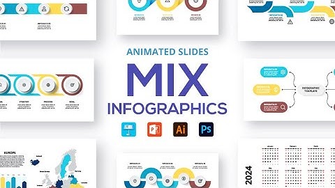 Mix animated  infographics/Free slides infographic Adobe Illustrator, Photoshop, PowerPoint