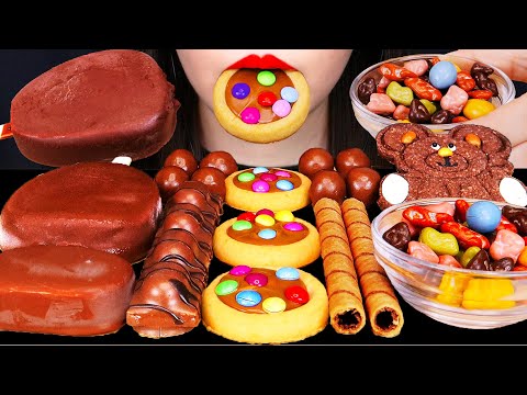 ASMR CHOCOLATE DESSERTS 초콜릿 디저트 먹방 咀嚼音チョコレートデザート EATING SOUNDS MUKBANG