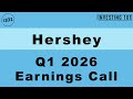 The Hershey Company Q1 2026 Earnings Call | EPS Beats At $2.35 Driven By Salty Snacks And Pricing.