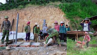Tilling the Garden with a Cultivator, Moving Roof Tiles with Family, and Backfilling the Septic Tank