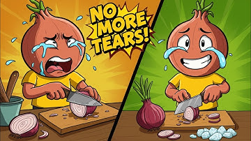 “Cut Onions Without Tears in 10 Seconds 👀”