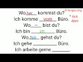 Woher, Wo, Wohin? vom Büro, ins, zum Büro, im Büro #a1 #deutsch #german #grammatik #büro