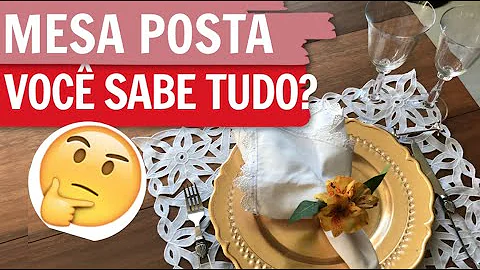 O que falar sobre a mesa posta?