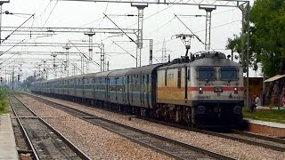 Under Overcast Weather Kalinga Utkal Express flies by Rundhi with TKD WAP-7
Location: Rundhi, Haryana
11th September 2014, 1347 Hrs
Train: 18478 Haridwar - Puri Kalinga Utkal Express
Locomotive: Tughlakabad(TKD) WAP-7#30355
Under overcast sky and the cool wind blazing through the plains of North India, seen here is 18478 Haridwar - Puri Kalinga Utkal Express doing MPS through Rundhi with TKD WAP-7 at the lead. Under Overcast Weather Kalinga Utkal Express flies by Rundhi with TKD WAP-7