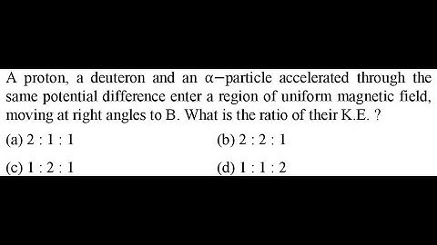 A proton, a deuteron and an α−particle accelerated through the same potential