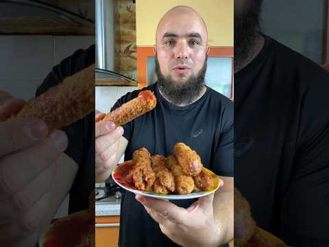 Сосиски в Кляре Очень вкусно #рецепты #еда #food #рецепт #yemek #fastfood #пп #мясо #streetfood