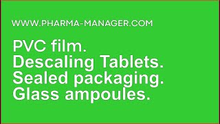 🔥 www.Pharma-Manager.com PVC film Descaling Tablets. Sealed packaging Glass ampoules. screenshot 5