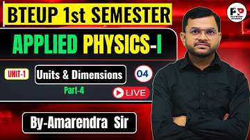Lec-4 II Applied Physics-1st II Polytechnic 1st Sem II Unit & Dimensions @PolytechnicPathshala