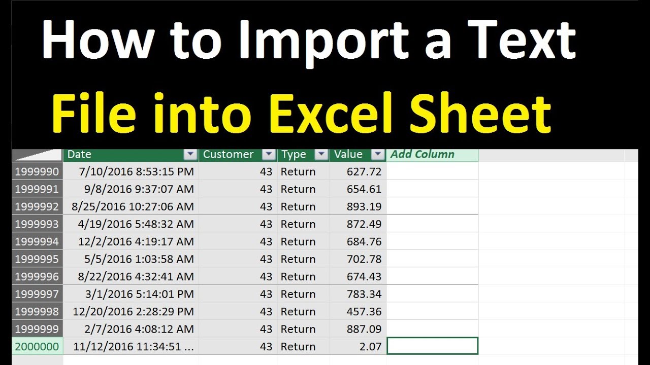 How To Convert A Text File To An Excel File - Convert Text file to ...