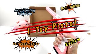 Toy Gun with Jump Ejecting Magazine, Soft Bullets & Pull Back Action, Pistol Toys Foam Blaster screenshot 1