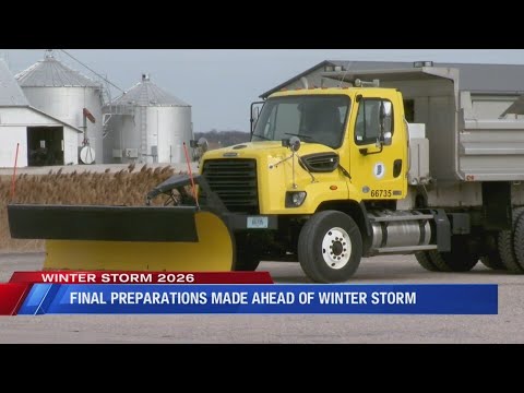 Final preparations made ahead of Winter storm - YouTube