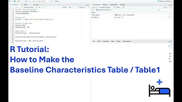[R tutorial EP1] How to make baseline characteristics table / Table1