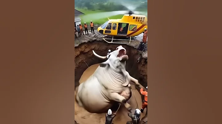 ⚠️ Cow in Danger: Emergency Mud Rescue Mission! 🚑