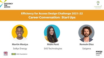 Career Conversation: Start Ups - Efficiency for Access Design Challenge 2021-2022