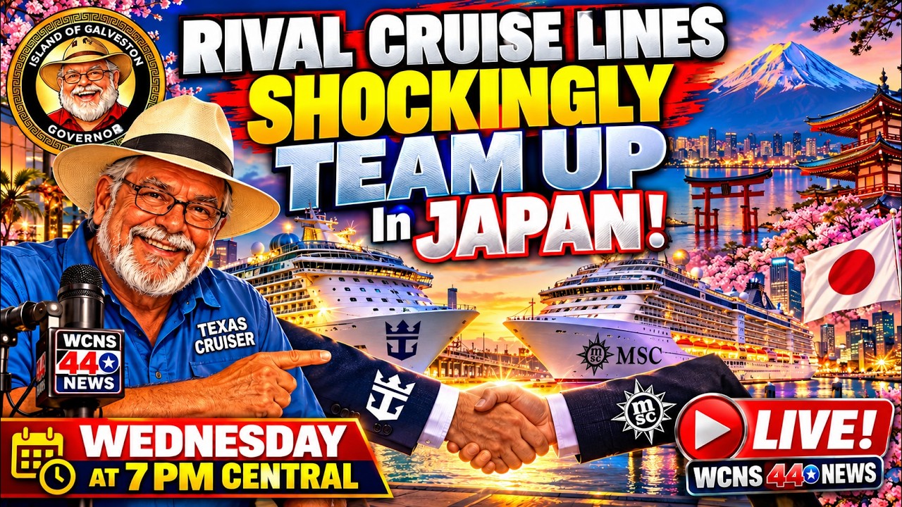 Rival Cruise Lines Shockingly TEAM UP in Japan! Another Texas Cruiser LIVE!