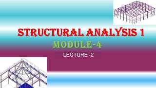 Structural analysis 1 ktu module 4 lecture 2