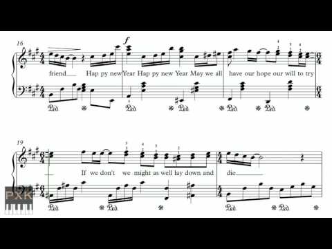 Happy New Year - ABBA - FREE piano sheet music (original chords)