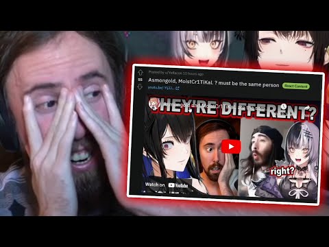 ASMONGOLD reacts to SHIORI and NERISSA confusing him vs Penquin0