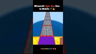"Minecraft Epic Tnt Run in Mobile 📲🔥" #minecraft #viral #tntrun