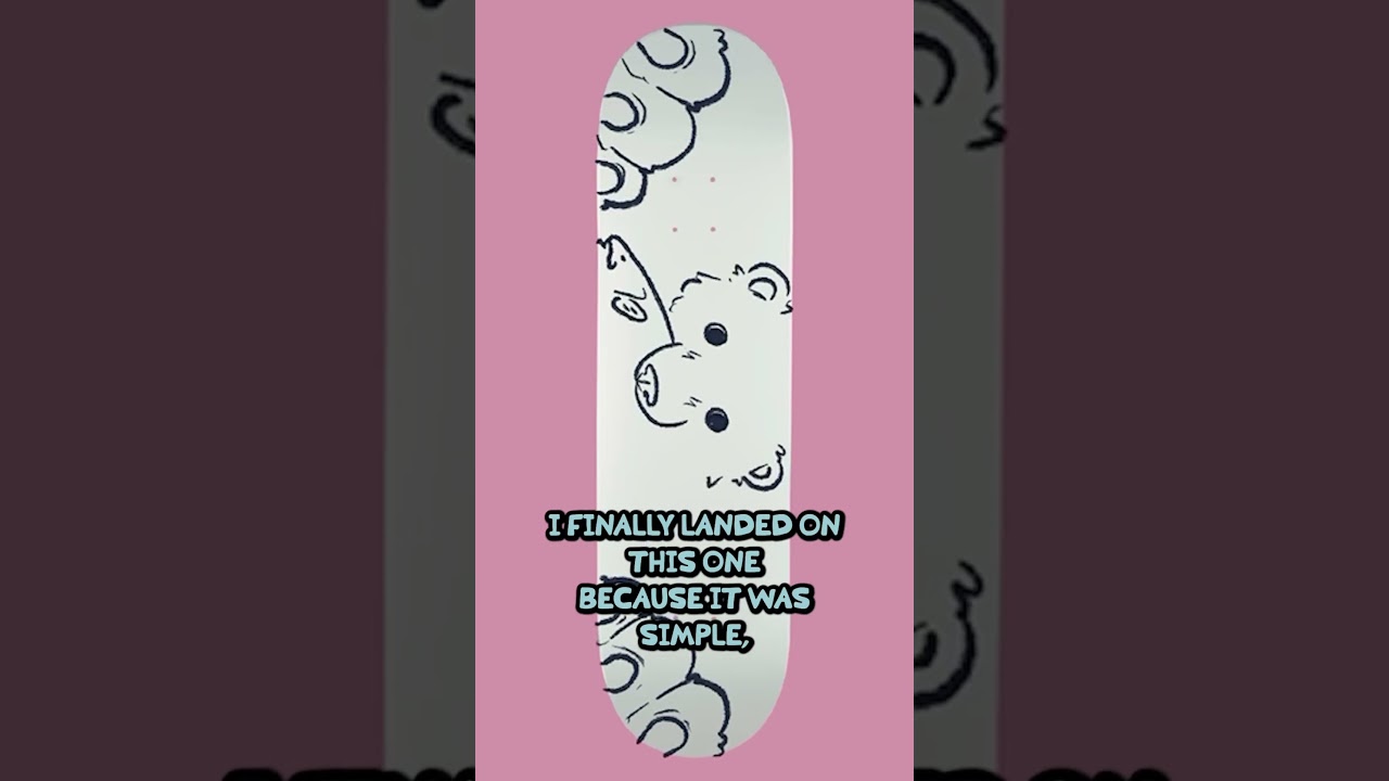 Designing a Skateboard Deck || Part 3 #skateboard #painting #illustration #skateboards