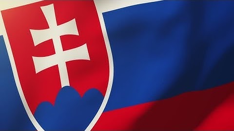 4K Slovakia flag waving in the wind. Looping sun rises style. Animation loop Stock video