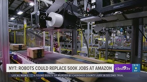 REPORT: Robots could replace 500k jobs at Amazon facilities