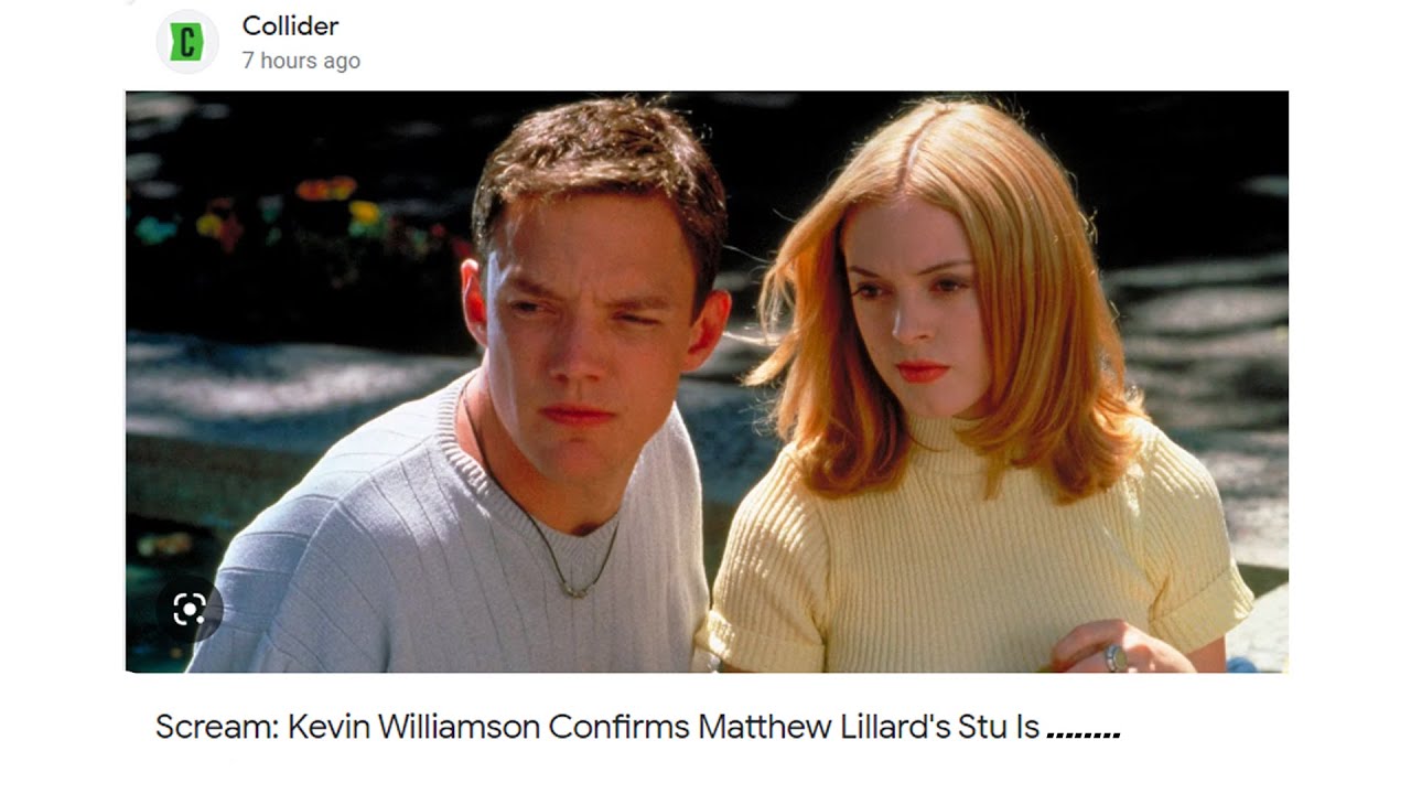 Kevin Williamson confirms Stu is...... - YouTube