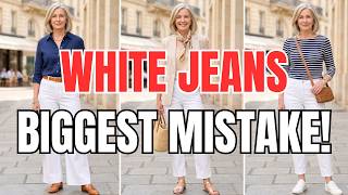 White Jeans Over 55 5 Mistakes That Turn Elegant Into Embarrassing — Check Before You Walk Out