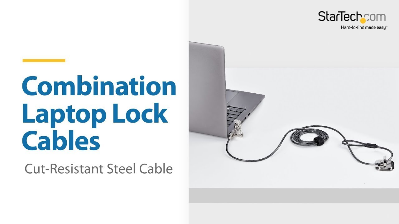 Secure Laptops and Devices with Combination Cable Locks
