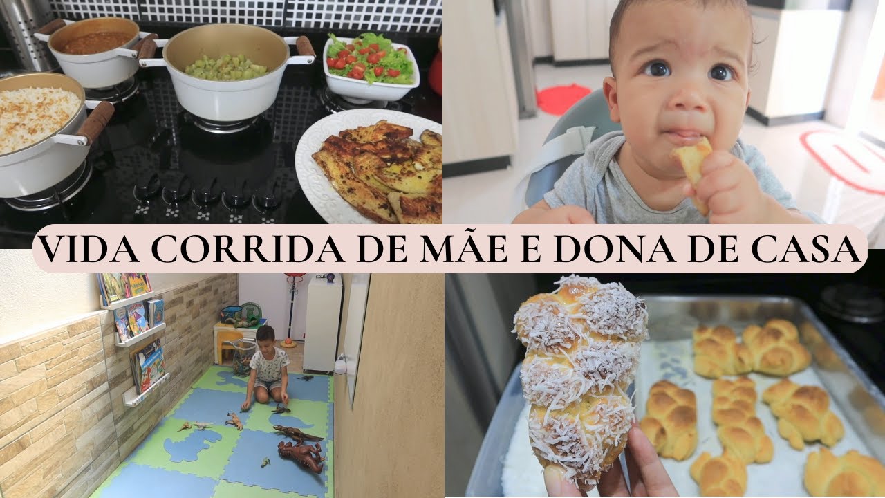 FIZ ROSCA DE COCO, ALMOÇO FRESQUINHO, DIA CORRIDO DE MÃE E DONA DE CASA | LETÍCIA VELOSO