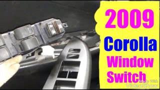 2009 Corolla Window master Switch problems/Replacement screenshot 1