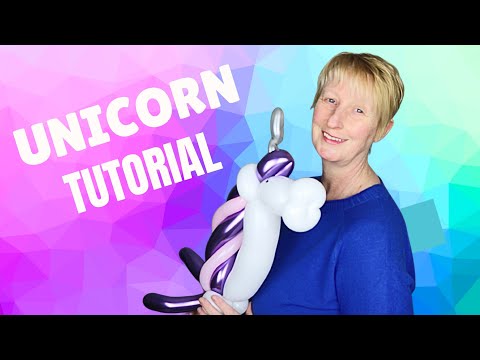 How to make a balloon unicorn - balloon animal tutorial