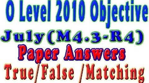 O Level Doeacc/Nielit O Level 2010 July Solve Question (M4.3.R4)Paper In Hindi (Objection Type)