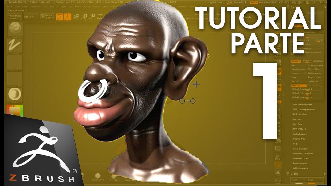 texto en zbrush