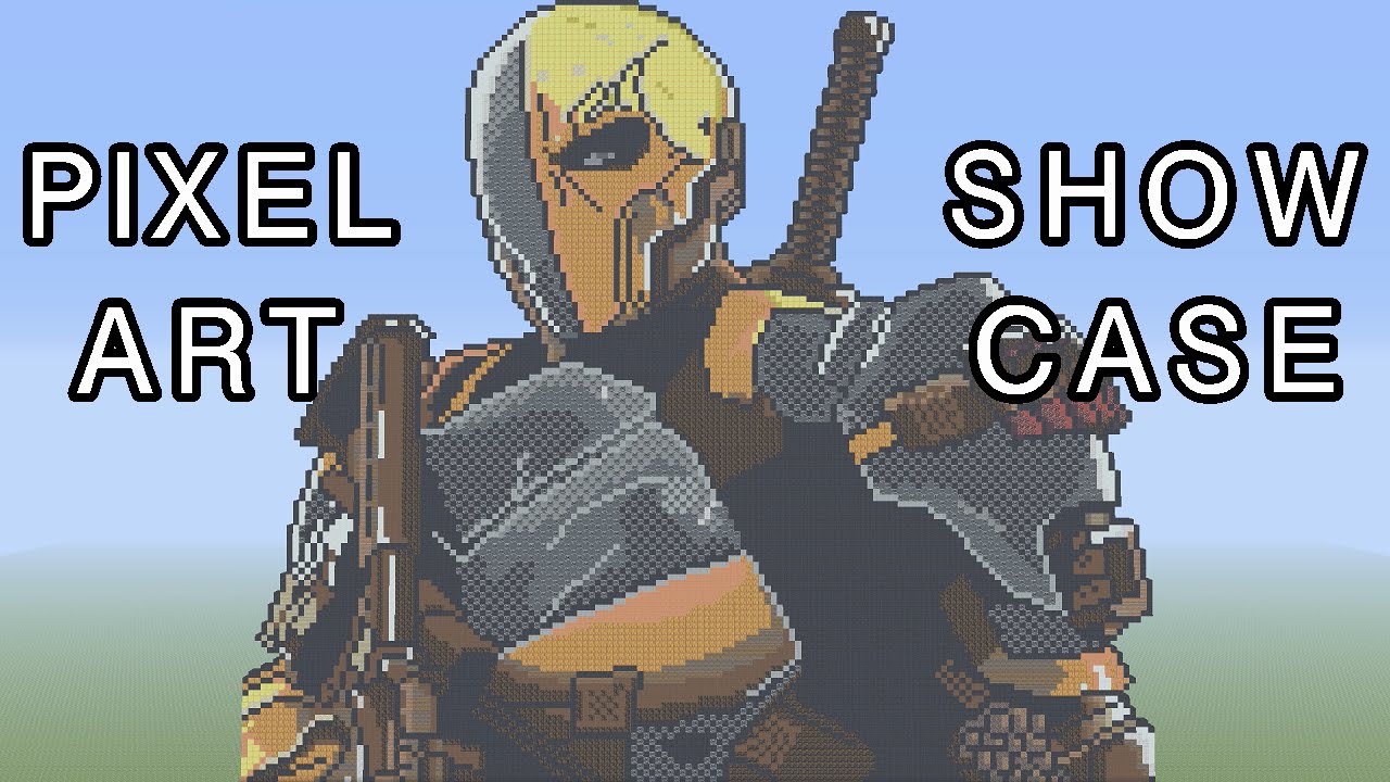 Minecraft Pixel Art Showcase - Deathstroke - YouTube