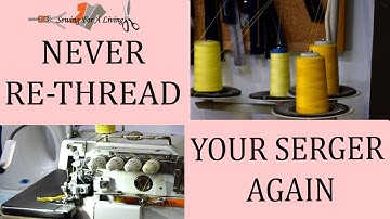 How to rethread the serger and overlocker machine