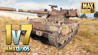 AMX 13 105: Начинается с отличного разведывательного куста, но... - World of Tanks