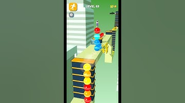 stack rider gameplay level 53 |Android/iOS #shorts