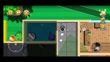 robbery Bob 2 Double Trouble seagull Bay 1 walkthrough