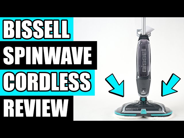 Bissell Spinwave Cordless Hard Floor Spin Mopin Titanium with Electric Blue  Accents