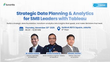 Strategic Data Planning & Analytics for SMB Leaders with Tableau Event