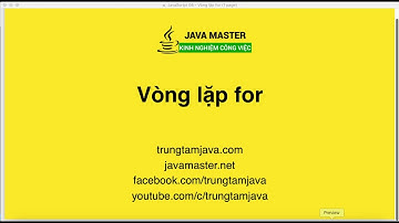 JavaScript 08 - Vòng lặp for - Trung Tâm Java Master