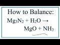 Balancing Chemical Equations Practice